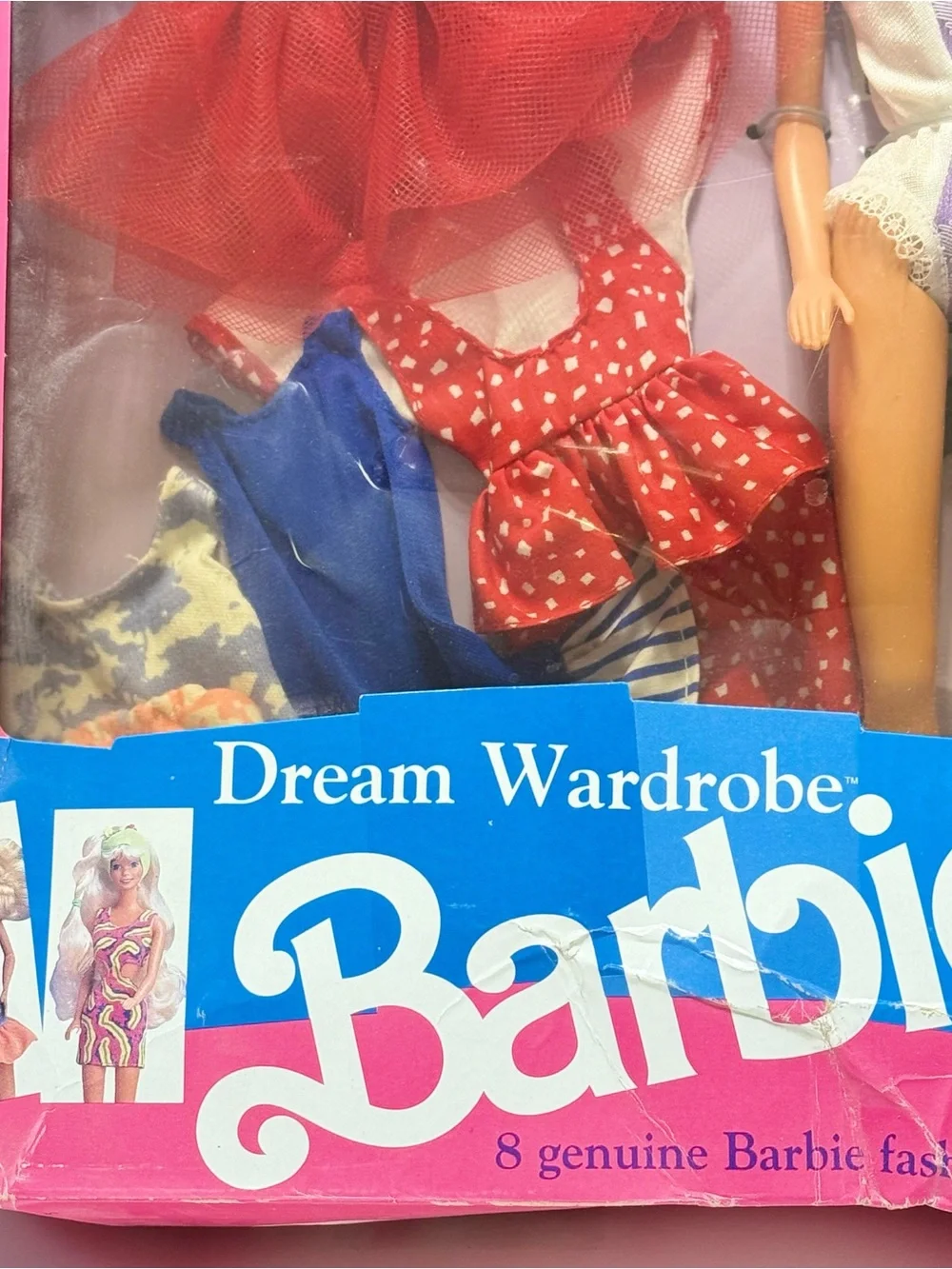 Vintage 1991 Barbie Dream Wardrobe Doll #3331 with 8 Outfits Mattel NEW NIB
